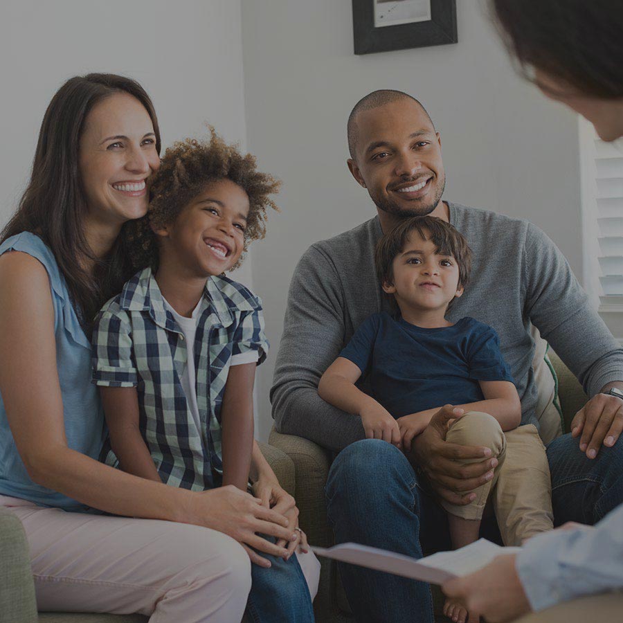 image of family in counseling